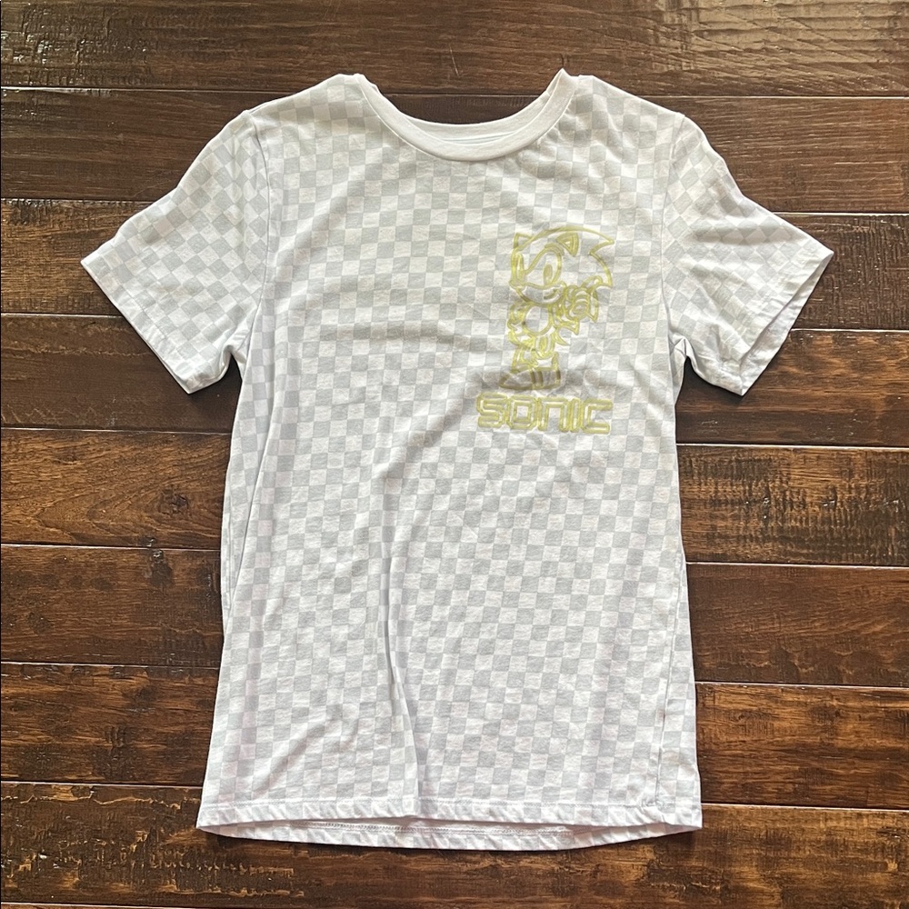 Sonic The Hedgehog Kids Checkered Shirt